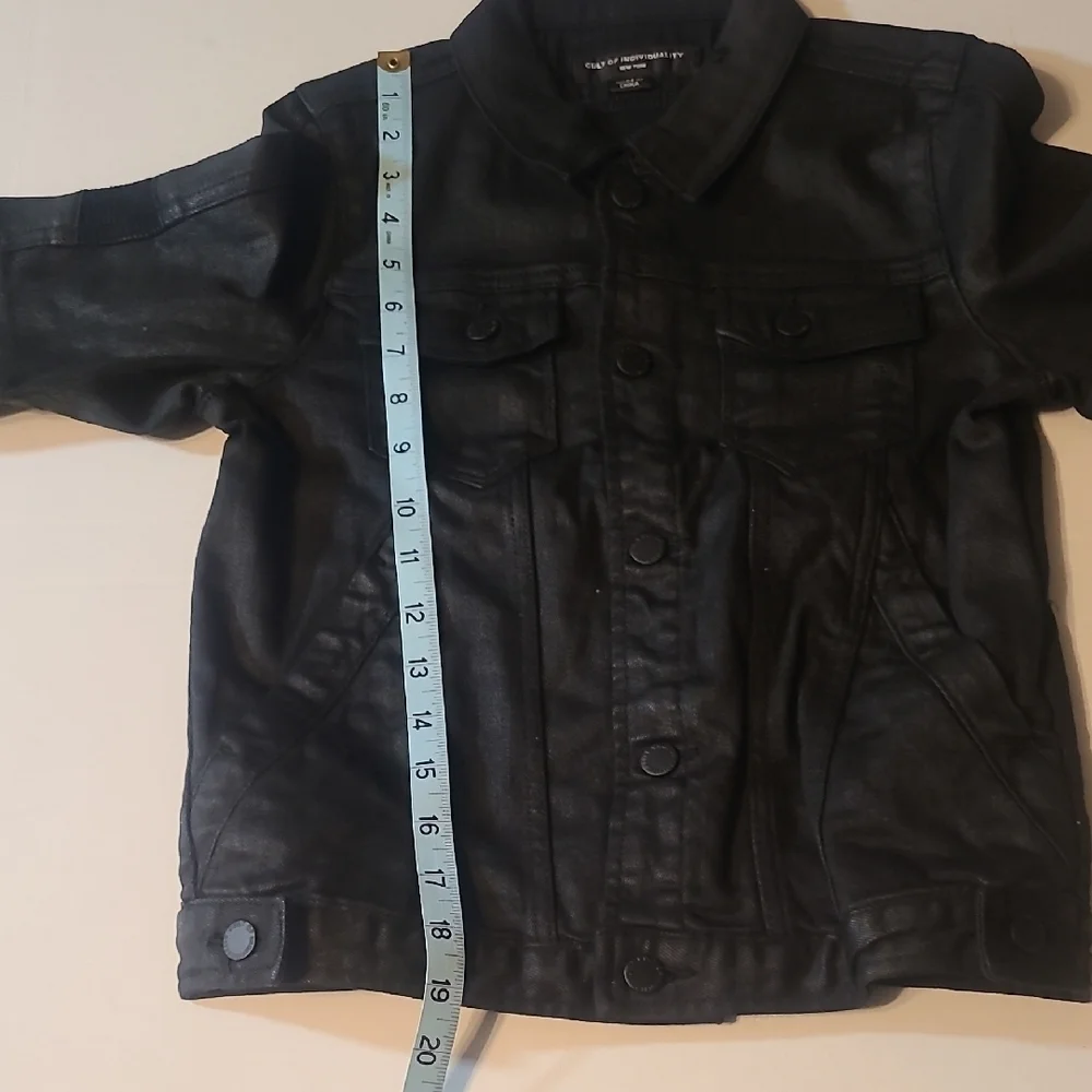 Cult Of Individuality Kids Black Denim Jacket NWOT Size 8